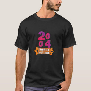 Camiseta 18.O Aniversário De 2004 Meninas E Meninos 18 Anos