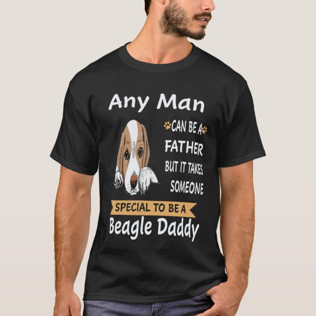 Camiseta 18 Qualquer Homem - Beagle Papai Beagle (Frente)