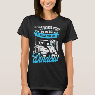 Camiseta 18 Wheeler for a Truck Driver