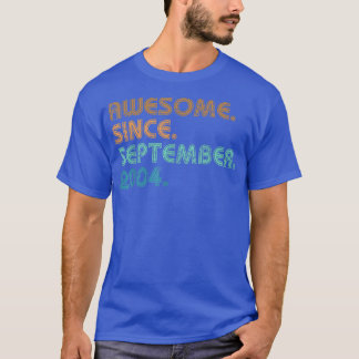 Camiseta 18 Year Old Gifts Awesome Since September 2004 18t