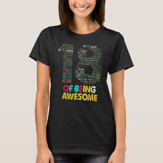 Camiseta 18 Years Of Being Awesome 18 Yr Old 18th Birthday 