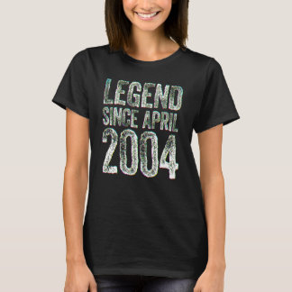 Camiseta 18th Birthday March Born 18 Years Legend Since 20