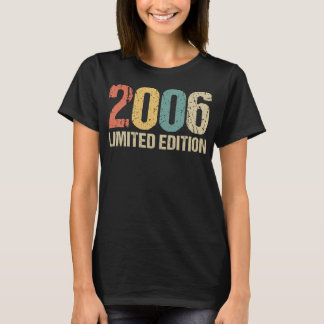 Camiseta 19ª Menina de Aniversário 19 Anos 2006 Presente En