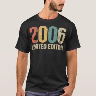 Camiseta 19ª Menina de Aniversário 19 Anos 2006 Presente En