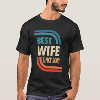 Camiseta 19º Aniversário De Casamento Para Ela - Melhor Esp