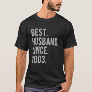 Camiseta 19º Aniversário De Casamento Para Ele Melhor Marid