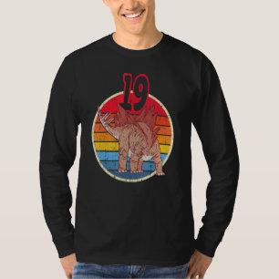 Camiseta 19º Aniversário I Stegosaurus Stenops I Family Mat