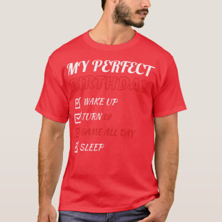 Camiseta 19º Aniversário perfeito para jogos com 19 anos