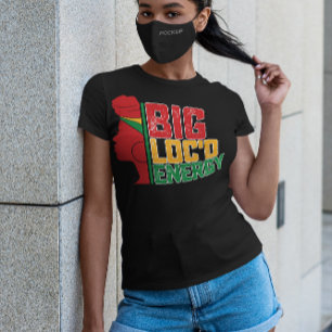 Camiseta 19º Big Loc Energy Black Freedom
