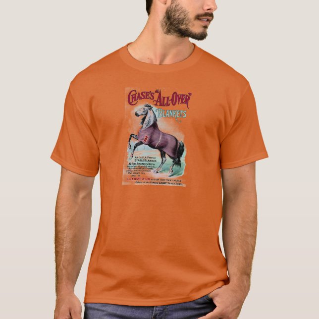 Camiseta 19ºC. Cobertores de Cavalo de Chase (Frente)