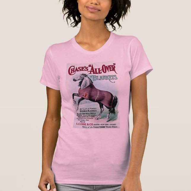 Camiseta 19ºC. Cobertores de Cavalo de Chase (Frente)
