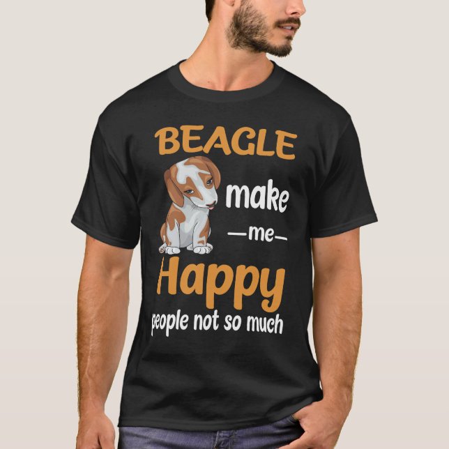 Camiseta 190 Beagle Me Faz Feliz (Frente)