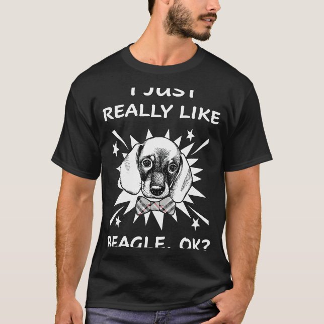 Camiseta 190 Eu só gosto mesmo de Beagle (Frente)