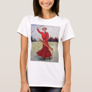 Camiseta 1910s da forma do golfe das mulheres do vintage