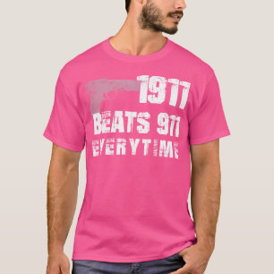 Camiseta 1911 bate o 911 sempre que uma arma engraçada é la