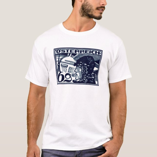 Camiseta 1925 Air Mail Austríaco (Frente)