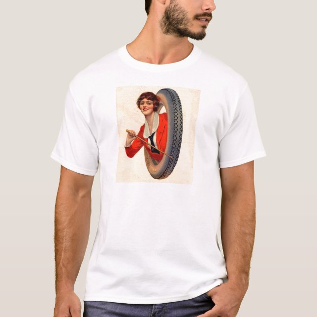 Camiseta 1928 Kelly-Springfields Tire mascot Lotta Miles (Frente)