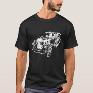 Camiseta 1930 Classic Cadillac V-16 Roadster Sketch Art