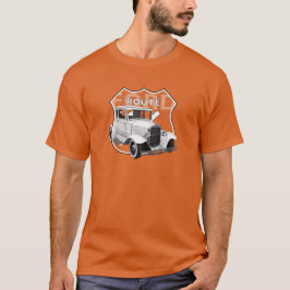 Camiseta 1930 Modelo A. Roda direta branca66 T-shirt