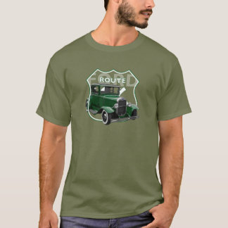 Camiseta 1930 Modelo A. Roda direta verde clássica66 T-shir