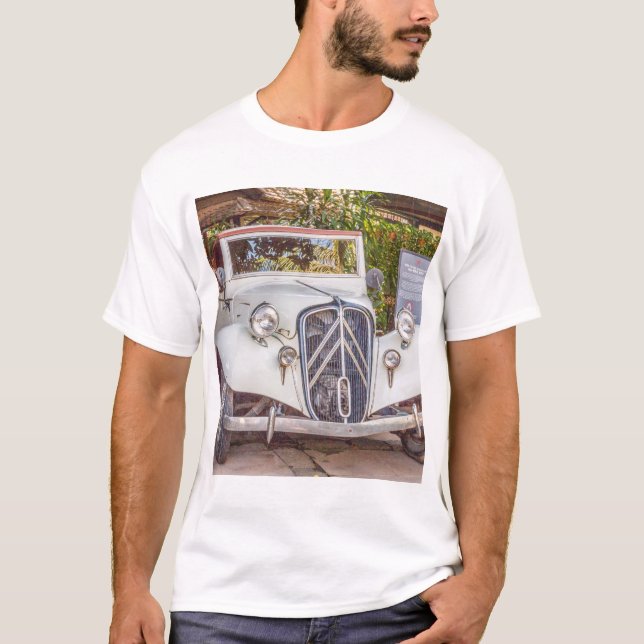 Camiseta 1934 Citroen Traction Carro clássico Avant (Frente)