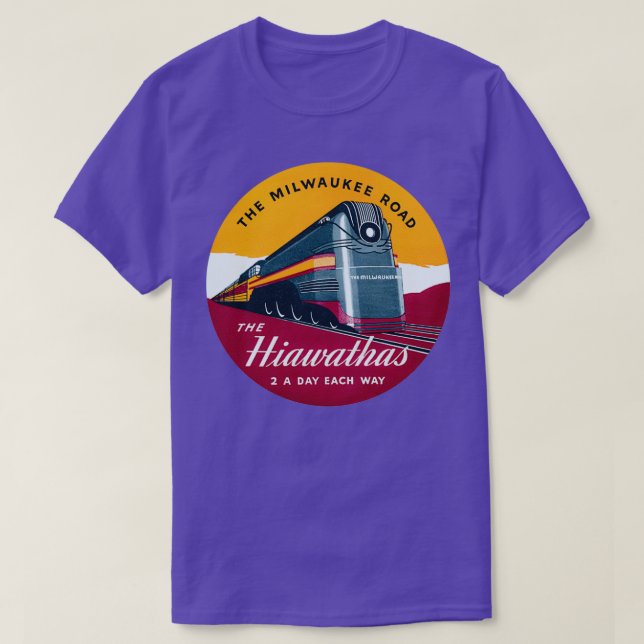 Camiseta 1939 Hiawatha Passenger Train Fleet (Frente do Design)