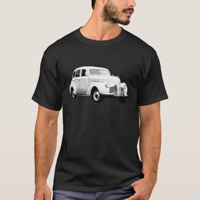 Camiseta 1940 Pontiac Deluxe Seis (Frente)