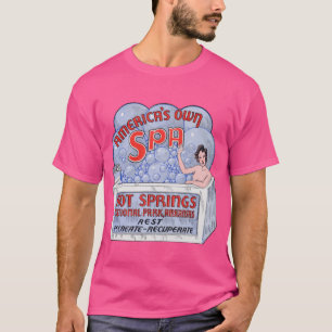 Camiseta 1940s Parque Nacional Hot Springs Arkansas Tamanho