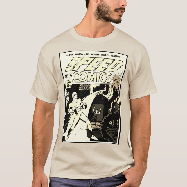 Camiseta 1940's SPEED Comics (Frente)