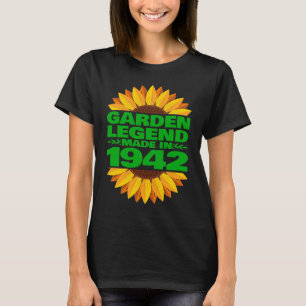 Camiseta 1942 Aniversário & Antigo 1942 Lenda do Jardim Fei