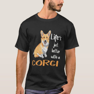 Camiseta 194 A vida é melhor com um Corgi