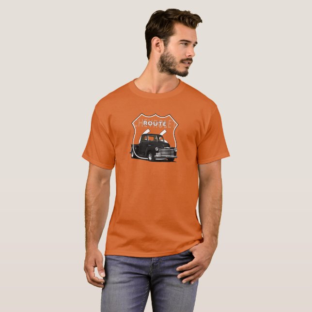 Camiseta 1950 Chevrolet 3100 Caminhão. 
Caminhão de Chevy  (Frente Completa)