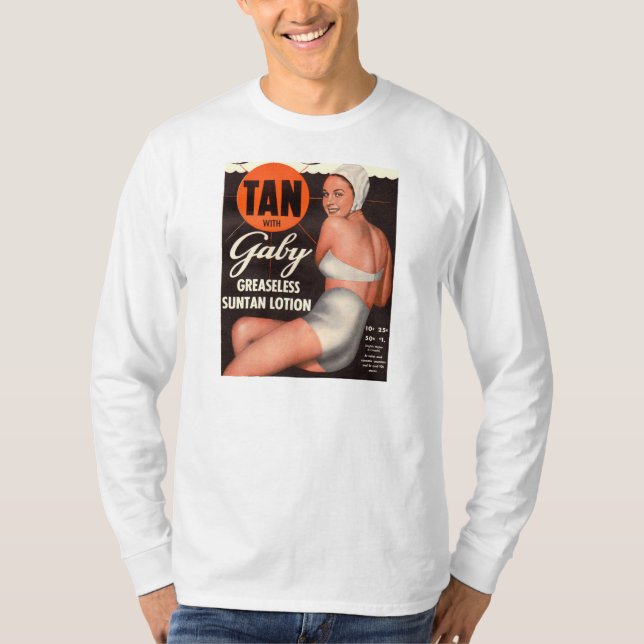 Camiseta 1950 Gaby Suntan Lotion e (Frente)
