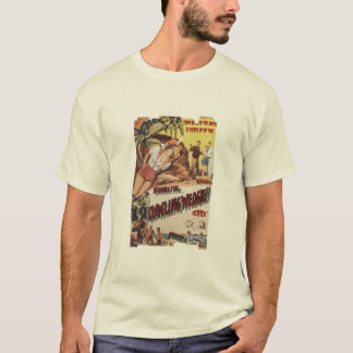 Camiseta 1950 wedgie de rastejamento retros do poster de