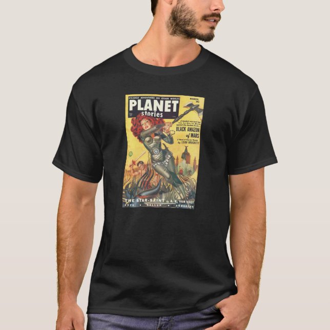 CAMISETA 1951 HISTÓRIAS DE PLANETA PULP FICÇÃO CIENTÍFICA (Frente)