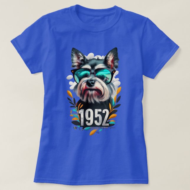 Camiseta 1952 Schnauzer (Frente do Design)