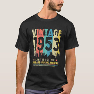 Camiseta 1953 Limite Para O 70 De Aniversário Do Gift De 70