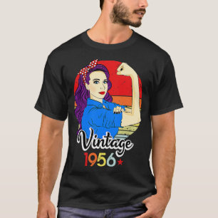 Camiseta 1956 Vintage 65. º aniversário 65 anos Nascer I