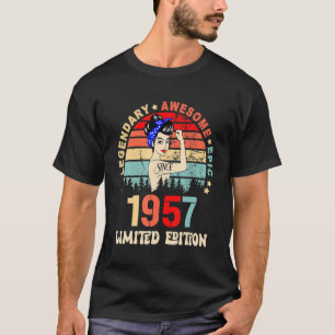 Camiseta 1957 65º aniversário 65 anos
