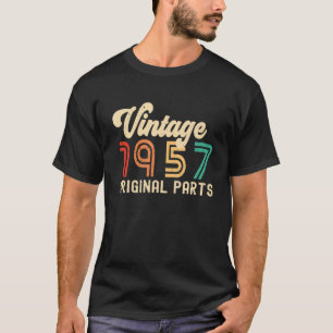 Camiseta 1957 Partes Originais 65º Aniversário, 65 Anos De