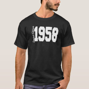 Camiseta 1958 64º Aniversário Mulheres Homens