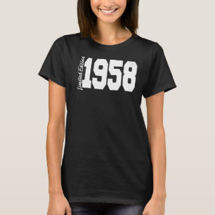 Camiseta 1958 64º Aniversário Mulheres Homens