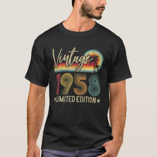 Camiseta 1958 64º Aniversário, Presente Vintage, 64 Anos De