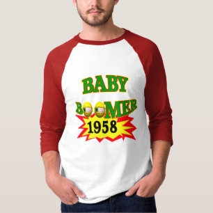 Camiseta 1958 presentes de aniversário dos nascidos no Bab