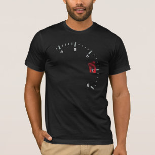 Camiseta 1958 t-shirt do design do tacômetro de 356 estilo