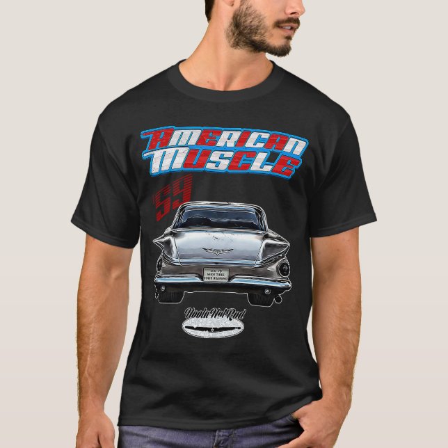 Camiseta 1959,Bel Invicta,Electra,Rockabilly,carro enferruj (Frente)