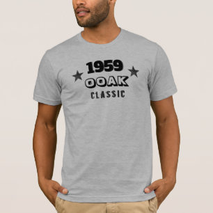 Camiseta 1959 OOAK Clássico! Um de Uma Espécie 60º Aniversá
