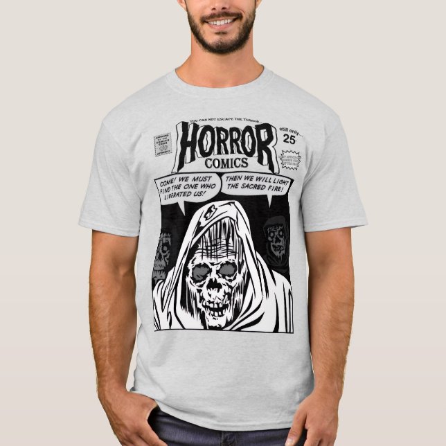Camiseta 1960's Horror Comics Advert. T-Shirt (Frente)