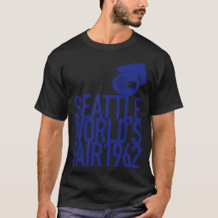 Camiseta 1962 Seattle Worlds Fair Block Blue