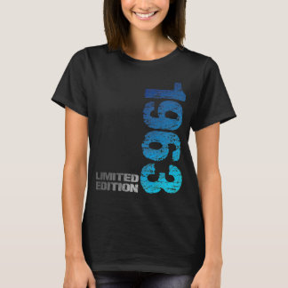 Camiseta 1963 60º nascer de aniversário de 1963